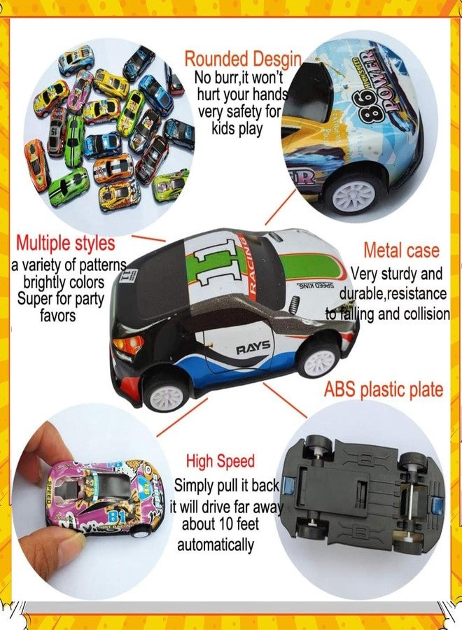 FUN FRY Pull Back Car Toys for Kids Cars Boys, Stunt Racing Car, Mini Model Car Set, Pull Back Racing Cars for Boys 5-8, Metal Sheet Car, Unbreakable Diecast Metal Toy (Pack of Two Cars) - Image 3
